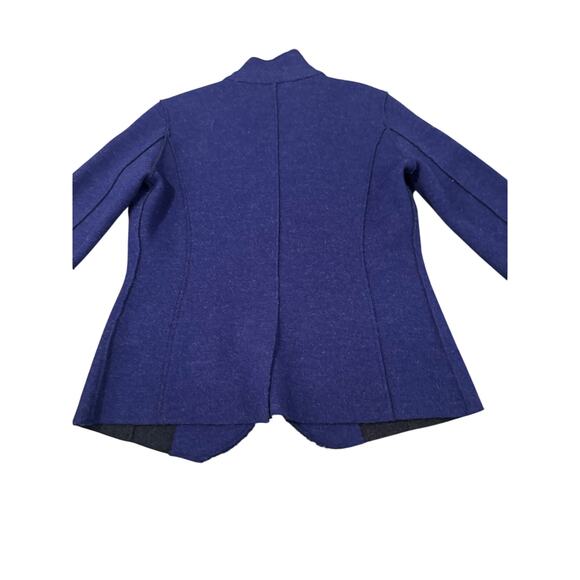 Eileen Fisher Merino Wool Military Button Up Jacket Blazer Purple Size PP (XSP) - Picture 5 of 6